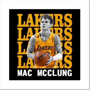 Los Angeles Lakers Mac McClung Posters and Art